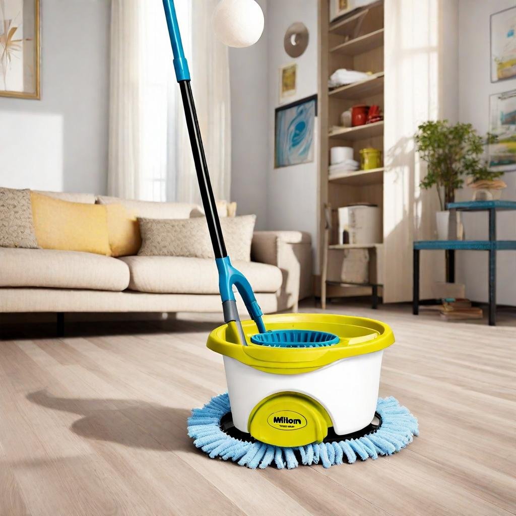 Milton Prime Spin Mop with Big Wheels